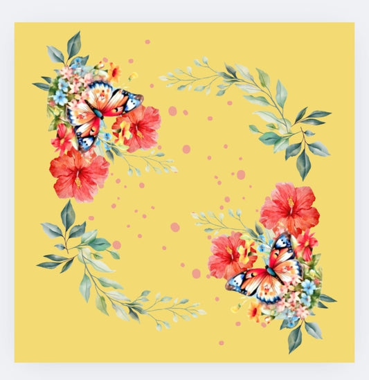 Pañuelo "Mariposa Dorada"